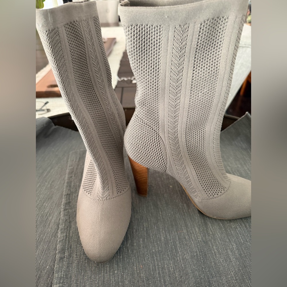 Charles By Charles David Gray Ankle Sock Boots